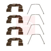 Apec Brake Pad Accessory Fitting Kit Front fits Mazda 6 2002-2007 1.8