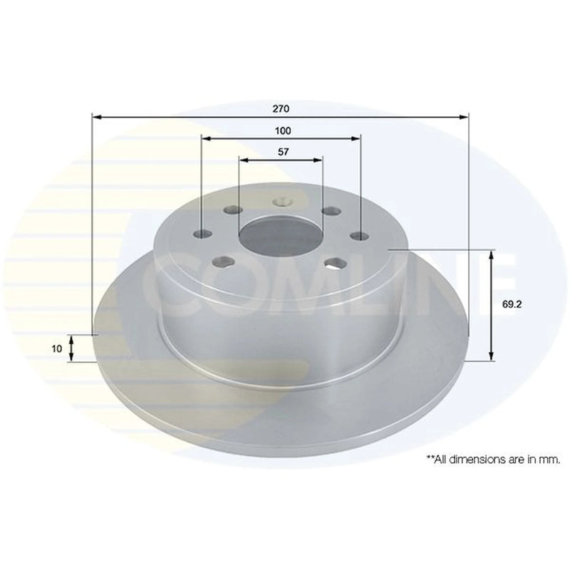 Comline Front & Rear Brake Discs & Pads fits Vauxhall Vectra 1995-2003