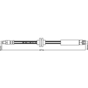 Juratek Brake Hydraulic Hose Line Right JBH1096