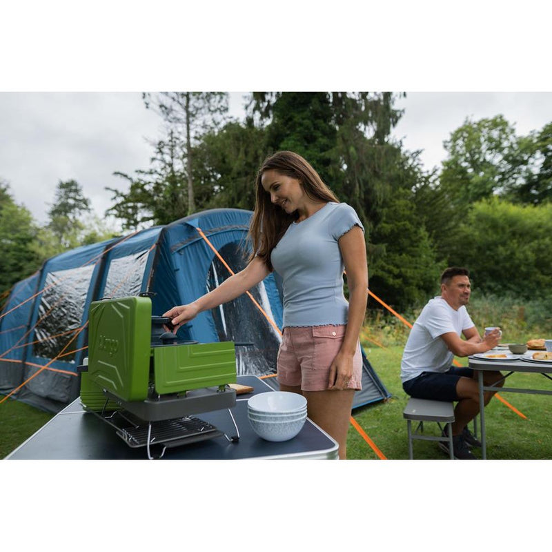 Vango Combi IR Camping Cooker Compact Two Burner Grill And Stove Piezo Vango - Dynamic Drive