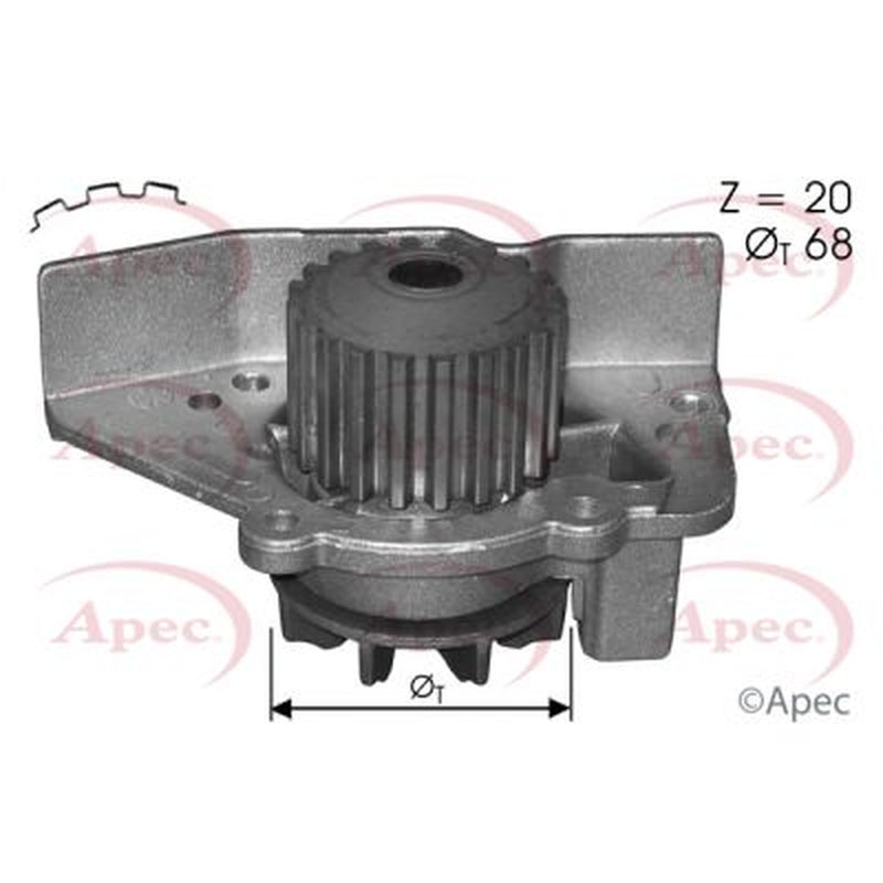 Apec Engine Cooling Water Pump fits Citroën C15 Platform/Chassis 1992-2000 1.8