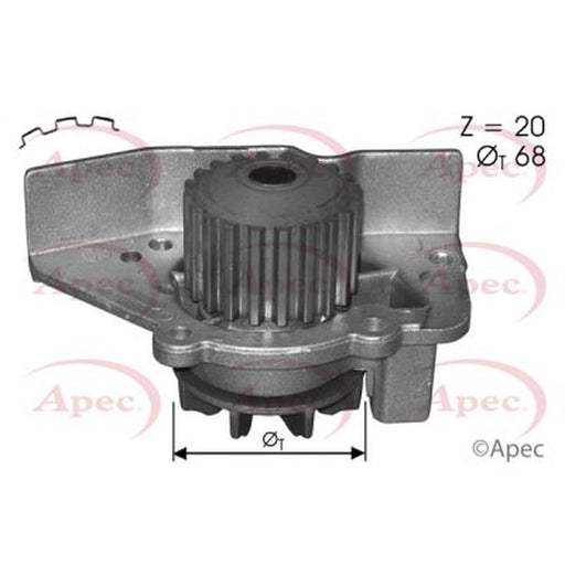 Apec Engine Cooling Water Pump fits Citroën C15 Platform/Chassis 1992-2000 1.8
