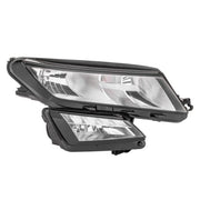 Hella Headlight Headlamp W5W Right fits Skoda Kodiaq I 2016 on 1.4 2.0