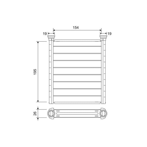 Valeo Heater Matrix Core Heat Exchanger 811641