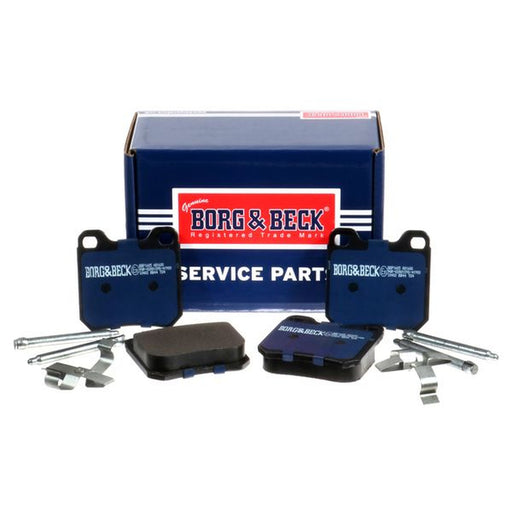 Borg & Beck Rear Brake Solid Discs & Pads fits Saab 9-5 1997-2009 2.0 2.3 3.0