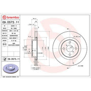 Brembo 2 x Front Brake Discs 09.D573.11-x2