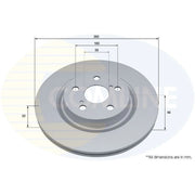 Comline Front Brake Internally Vented Discs & Pads fits Toyota Yaris 2020 on 1.5