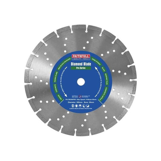 Faithfull Professional Diamond Blade 300 x 20mm Faithfull - Dynamic Drive
