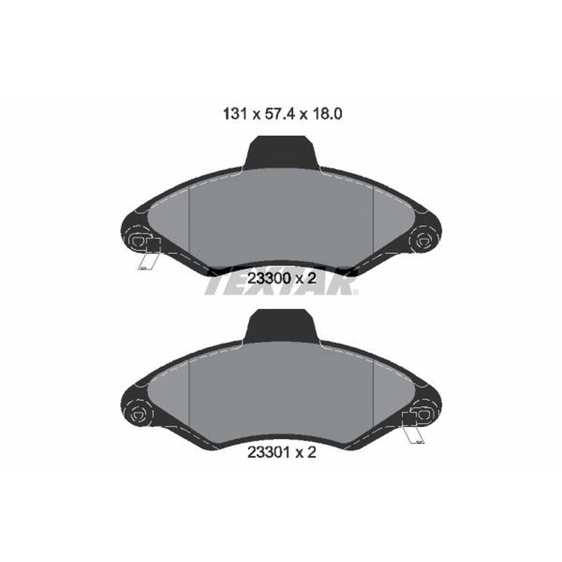 Textar Front Brake Pad Set 2330002