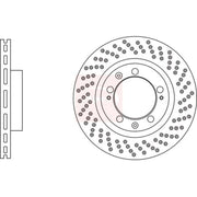 Apec 2 x Perforated/Vented Brake Discs fits Porsche 911 1993-1997 3.6