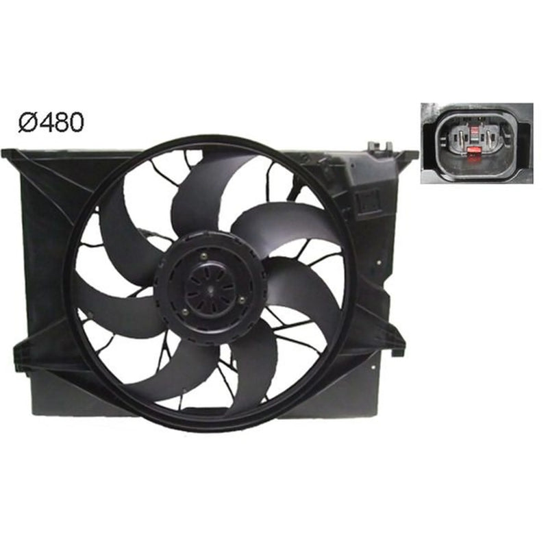 Mahle Engine Cooling Fan fits Mercedes-Benz S-Class 2005-2013