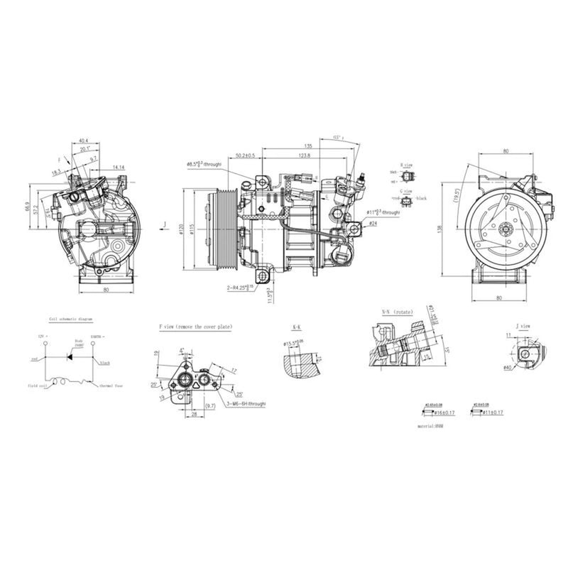 Hella Air Conditioning Compressor 8FK 366 201-991