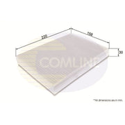 Comline Full Service Kit with Air, Oil, Fuel & Cabin Filters fits Fiat 500L