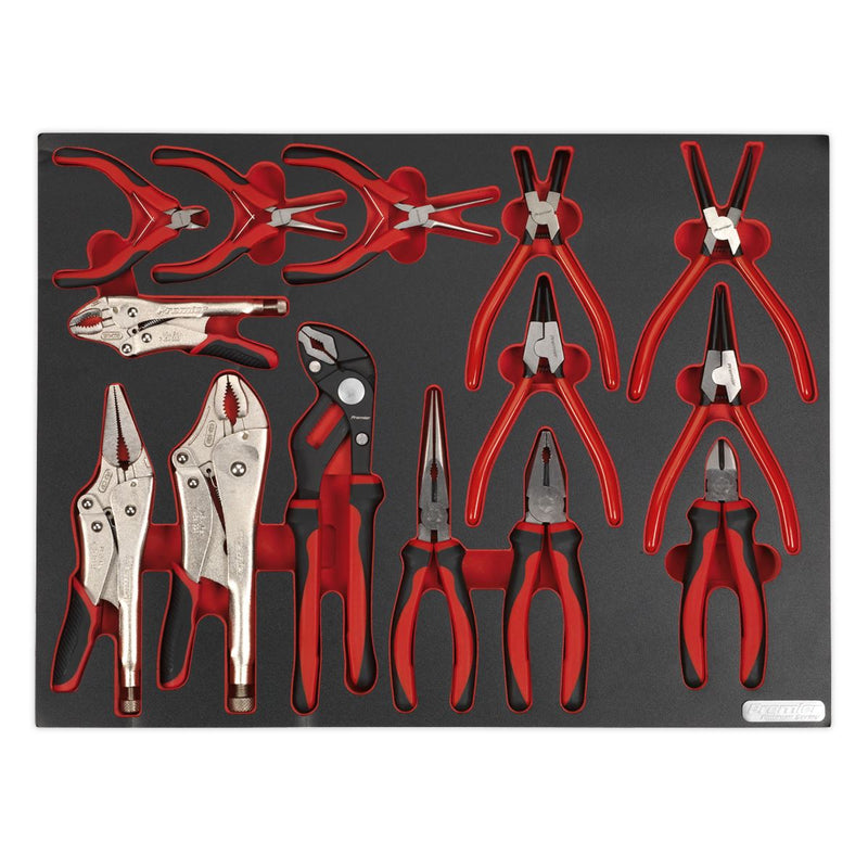 Sealey Tool Tray with Pliers Set 14pc TBTP05 Sealey - Dynamic Drive