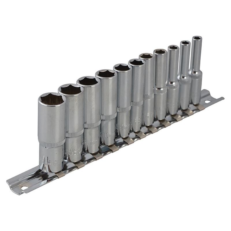 Bluespot Tools 1/4in Drive Deep Socket Set, 11 Piece BlueSpot Tools - Dynamic Drive