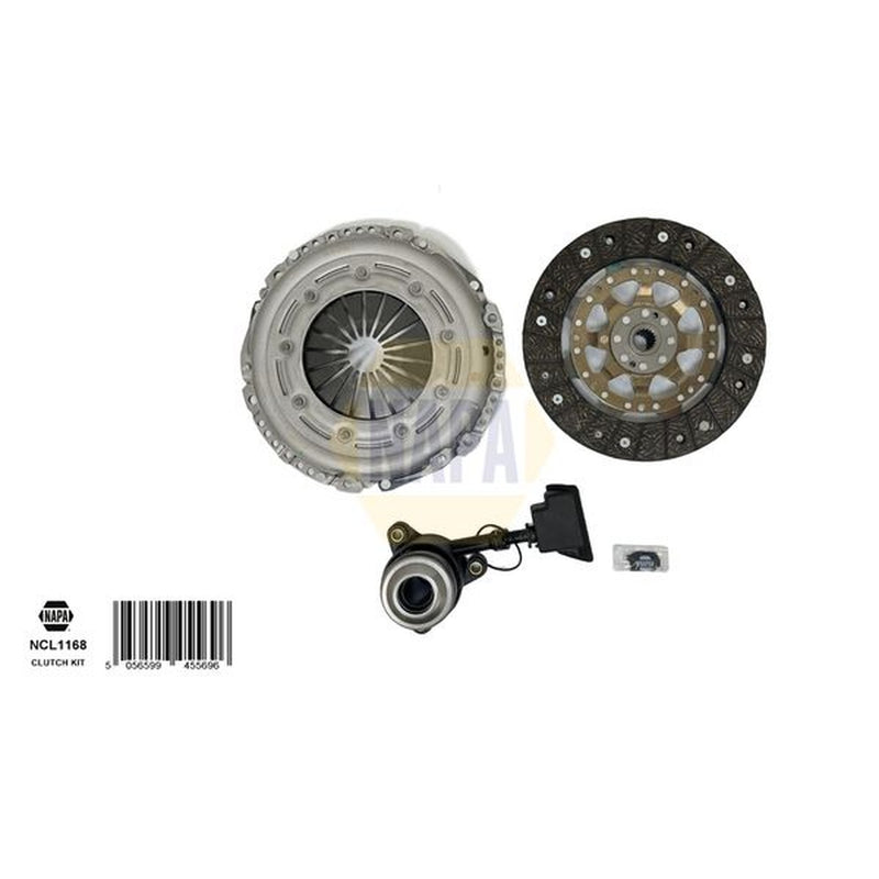NAPA Clutch Kit Set 3pc fits Citroën C4 2008-2011 1.6