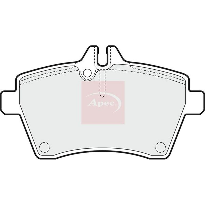Apec Front Brake Pad Set fits Mercedes-Benz A-Class 2004-2012