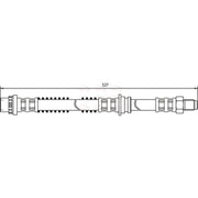Apec Brake Hydraulic Hose Line Rear fits MG Zt 2001-2005 1.8 2.0