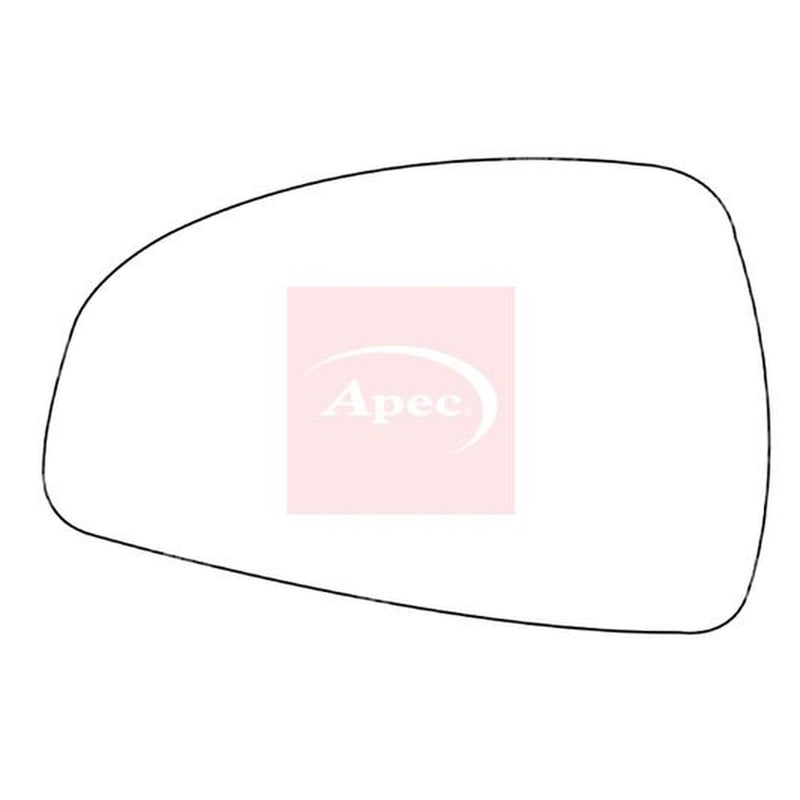 Apec Exterior Wing Mirror Glass Left fits Audi R8 2007-2015 4.2 5.2