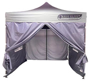 Sides for Louisiana Pavillion in grey (2 x doors, 2 x windows) Unbranded - Dynamic Drive