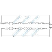 Apec Handbrake Cable Right Rear BBC3472