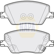 NAPA Front & Rear Pads fits Fiat Tipo 2015-2020 1.3 1.4 1.6