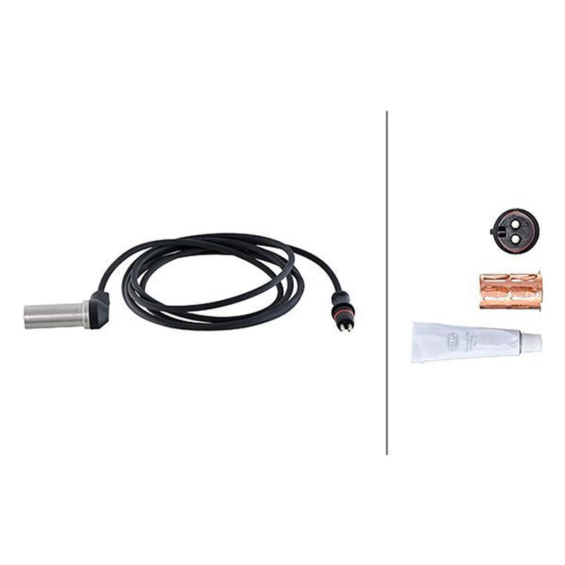 Hella ABS Wheel Speed Sensor Rear fits Iveco Eurocargo I-Iii 1991-2015