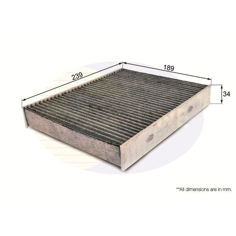 Comline Cabin Air Filter (Pollen Filter) fits Ford Fiesta V 2001-2010