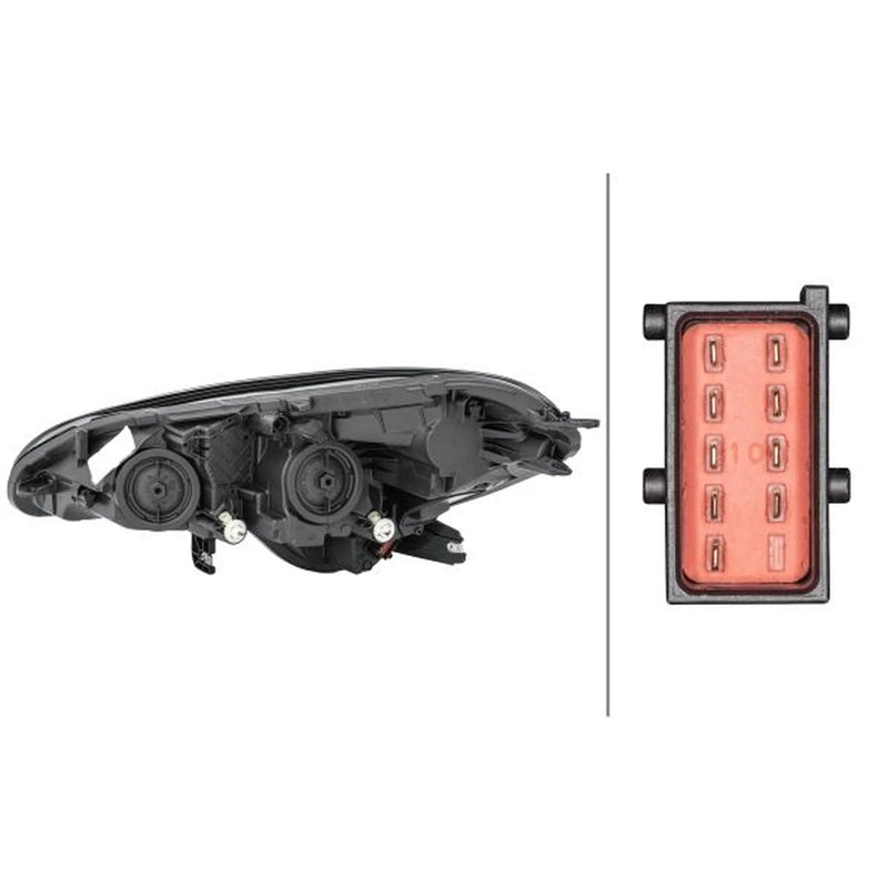 Hella Headlight Headlamp LED Right 1LF 011 830-081