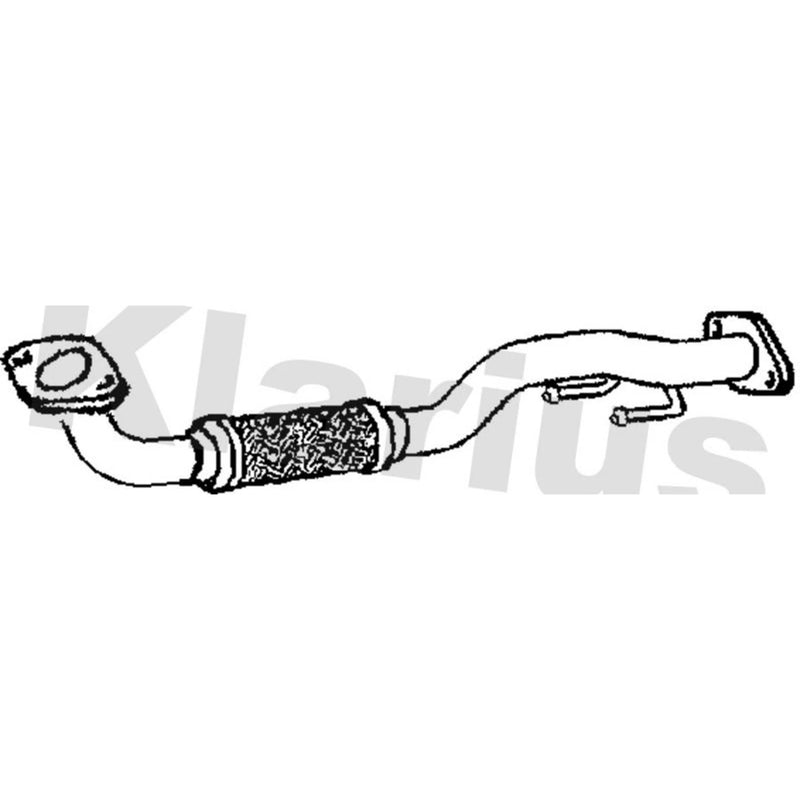 Klarius Box With Centre Pipe Centre fits VW Tiguan 2010-2018 1.4