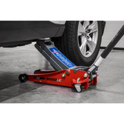 Sealey Low Profile Trolley Jack with Rocket Lift 3 Tonne - Red 3000LE Sealey - Dynamic Drive