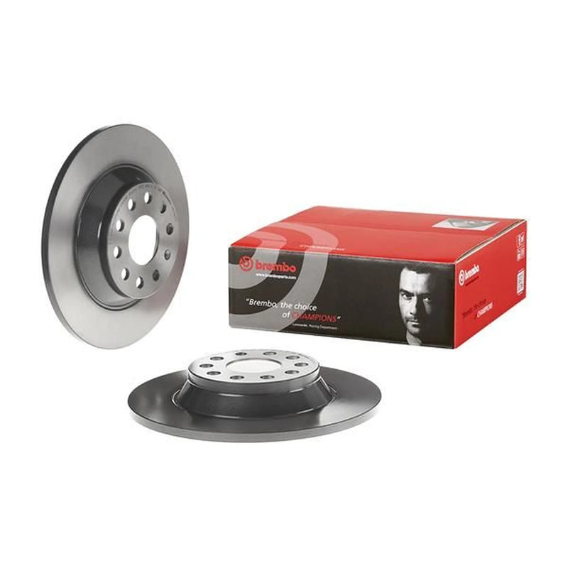 Brembo Rear Brake Solid Discs & Pads fits Audi Q3 2011-2018 1.4 2.0