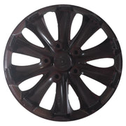 4 x 14" Alloy Look Red & Black Stripe Multi-Spoke Wheel Trims Hub Caps Covers Versaco  - Dynamic Drive