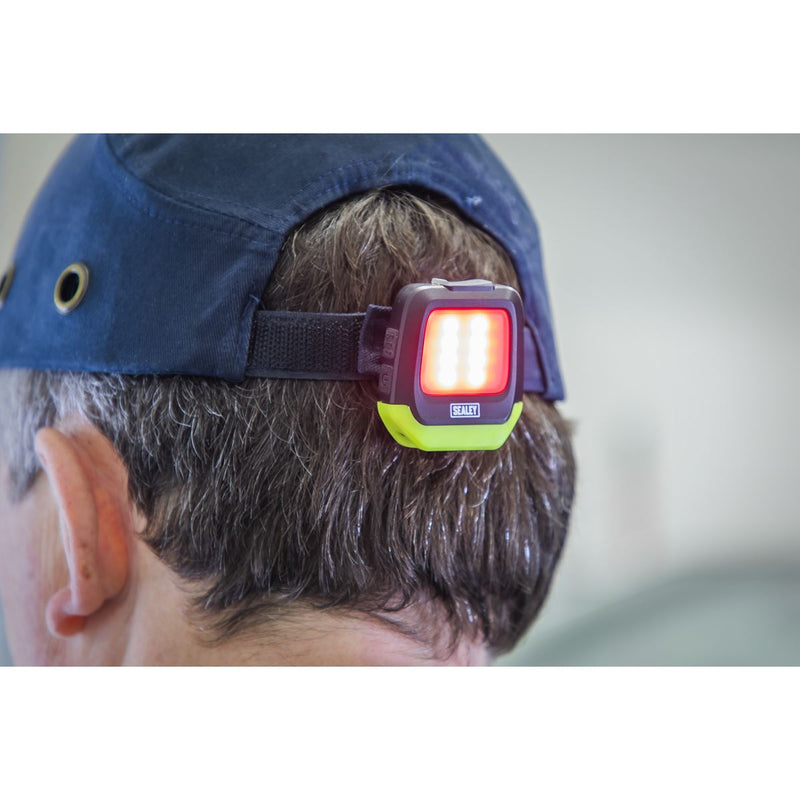 Sealey Rechargeable Clip Light with Auto-Sensor 2W & 1.5W SMD LED HT02LED Sealey - Dynamic Drive