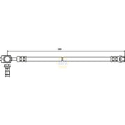 NAPA Brake Hydraulic Hose Line Rear NBH1007