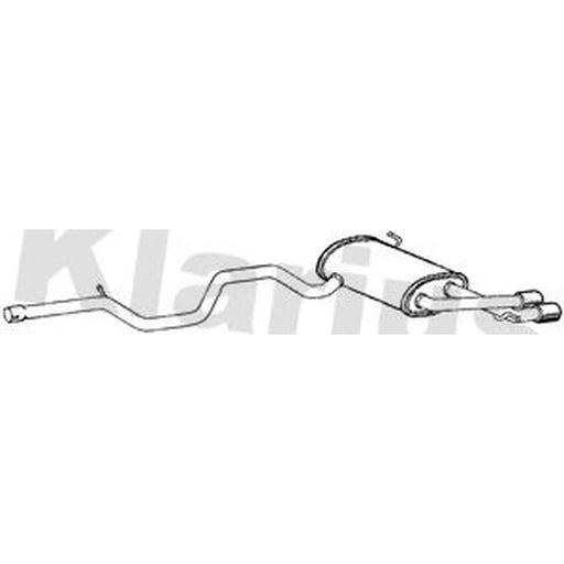 Klarius Box With Tail Pipe Rear fits VW Tiguan Allspace 2017-2018 1.4 1.5 2.0