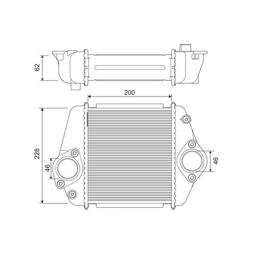 Valeo Intercooler (Charge Air Cooler) 822901