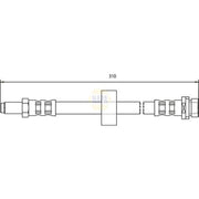 NAPA Brake Hydraulic Hose Line Rear NBH1015
