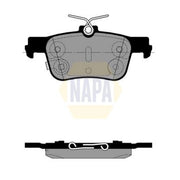 NAPA Rear Brake Pad Set fits Ford Usa Mustang Mach-E 2020-2024