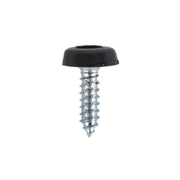 Sealey Numberplate Screw Plastic Enclosed Head 4.8 x 18mm Black Pack of 50 PTNP3 Sealey - Dynamic Drive