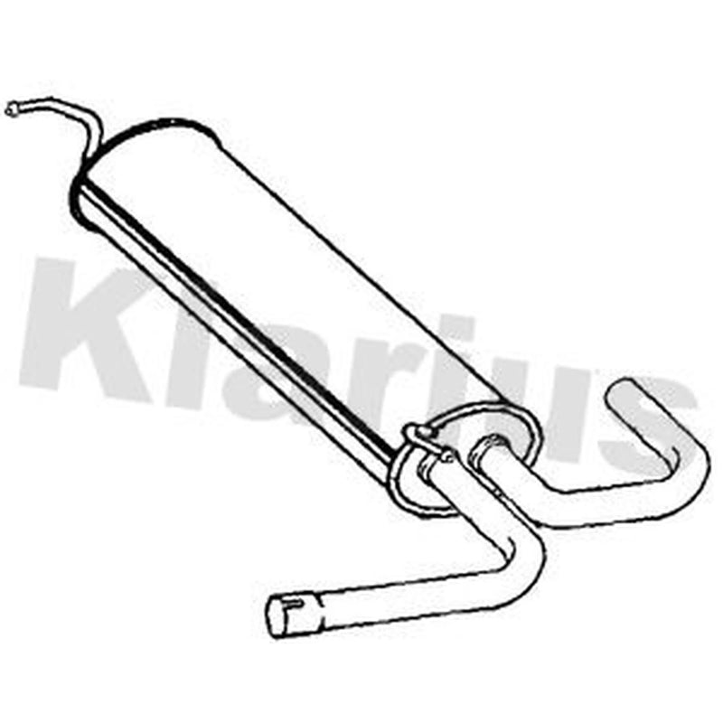 Klarius Box With Centre Pipe Centre fits VW Golf VIII 2019 on 1.5