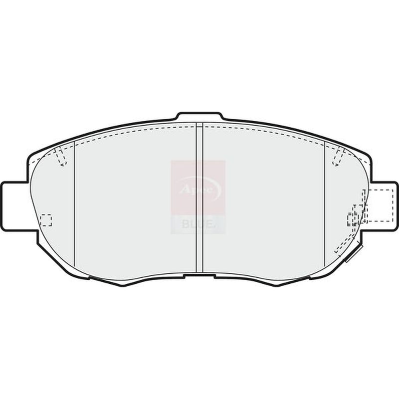 Apec Front Brake Pad Set fits Lexus Gs 1997-2004