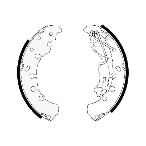 Mintex Brake Shoe Set Axle Kit fits Chrysler Ypsilon 2011-2021 0.9 1.2 1.3