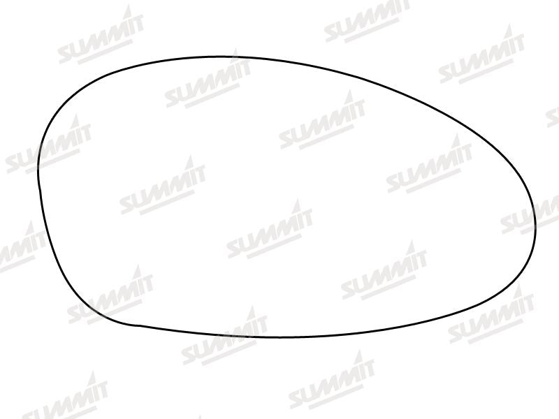 Summit Stick-On Anti Dazzle Mirror Glass fits BMW 1 3 Series 05 on RHS Summit - Bars 4 Cars