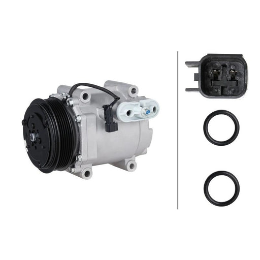 Hella Air Conditioning Compressor fits Ford Fiesta VI 2008-2017 1.4 1.6