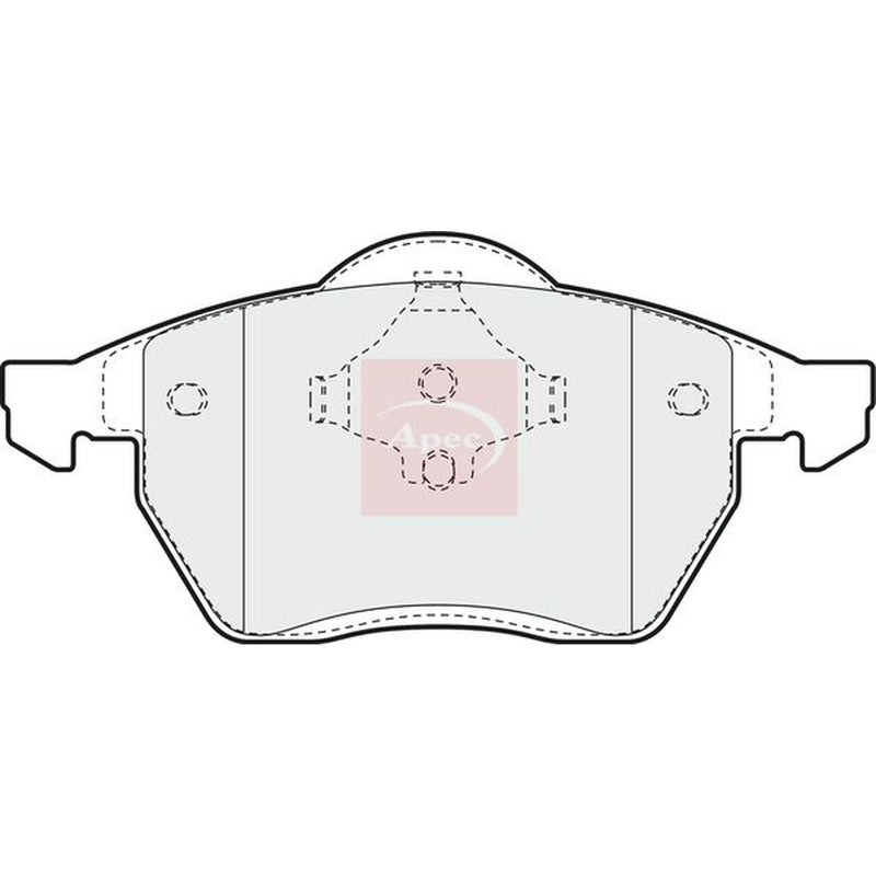 Apec Front Vented & Rear Vented Brake Discs & Pads fits Audi A4 B5 1995-2001