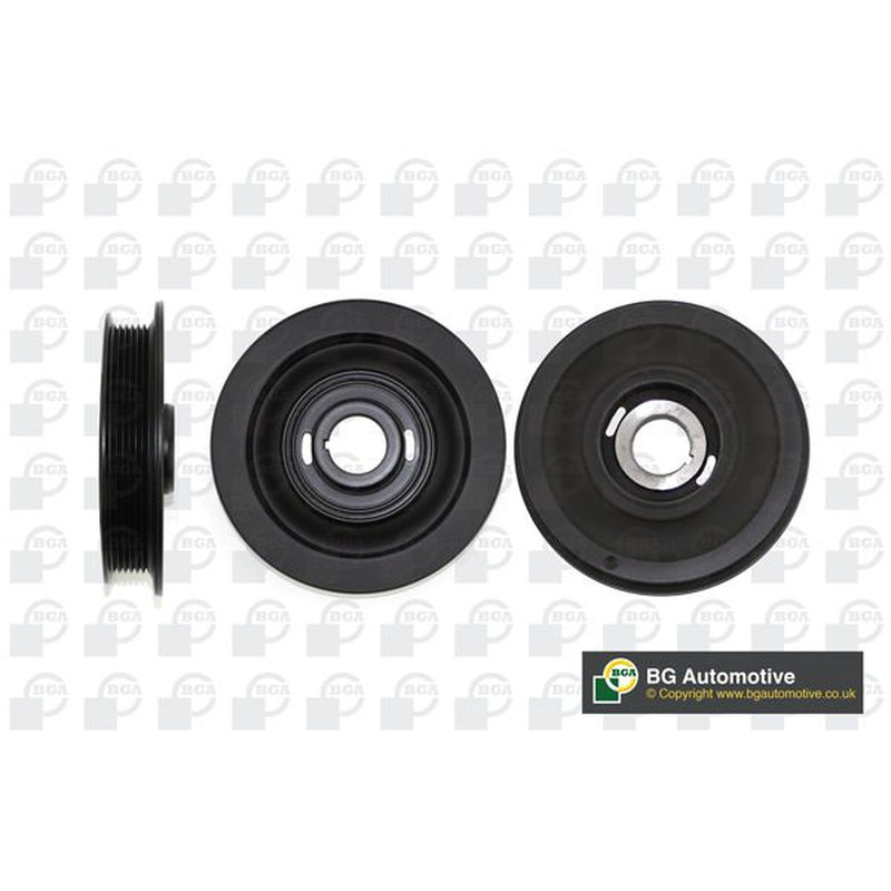 BGA Crank Shaft Belt Pulley fits Citroën Xm 1989-2000 2.1