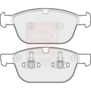 Apec Black Front Brake Pad Set fits Volvo XC60 I 2013-2017
