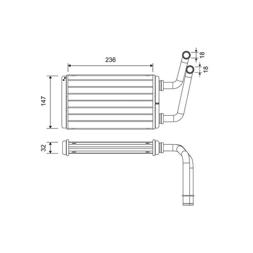 Valeo Heater Matrix Core Heat Exchanger 811528