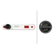 Hella Lamp Ur Red MD12 2XS Lateral Mounting 2XS 009 226-101 2XS 009 226-101